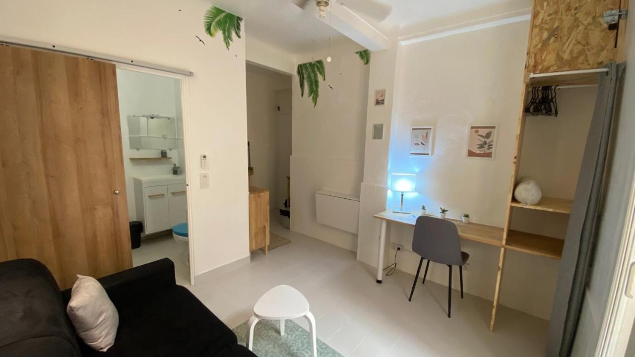 Studio "Les Cactus" Avec Terrasse A 5 Min A Pied De La Plage Ница Екстериор снимка