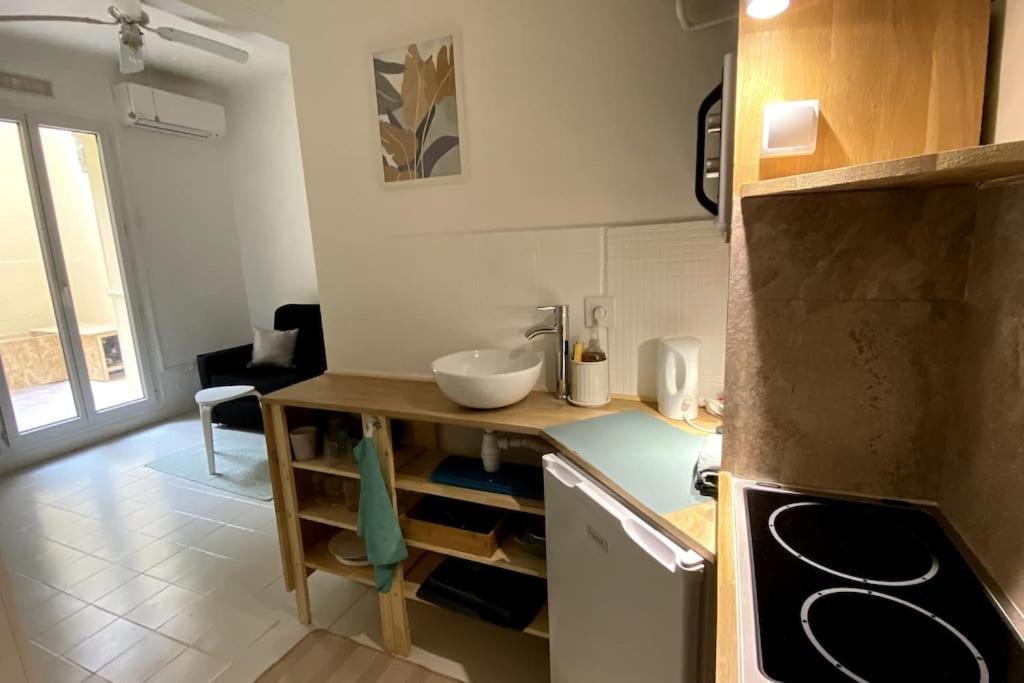 Studio "Les Cactus" Avec Terrasse A 5 Min A Pied De La Plage Ница Екстериор снимка